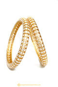 Gold Finished Bangles by PTJ