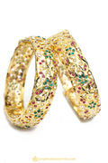 Gold Finished Bangles by PTJ
