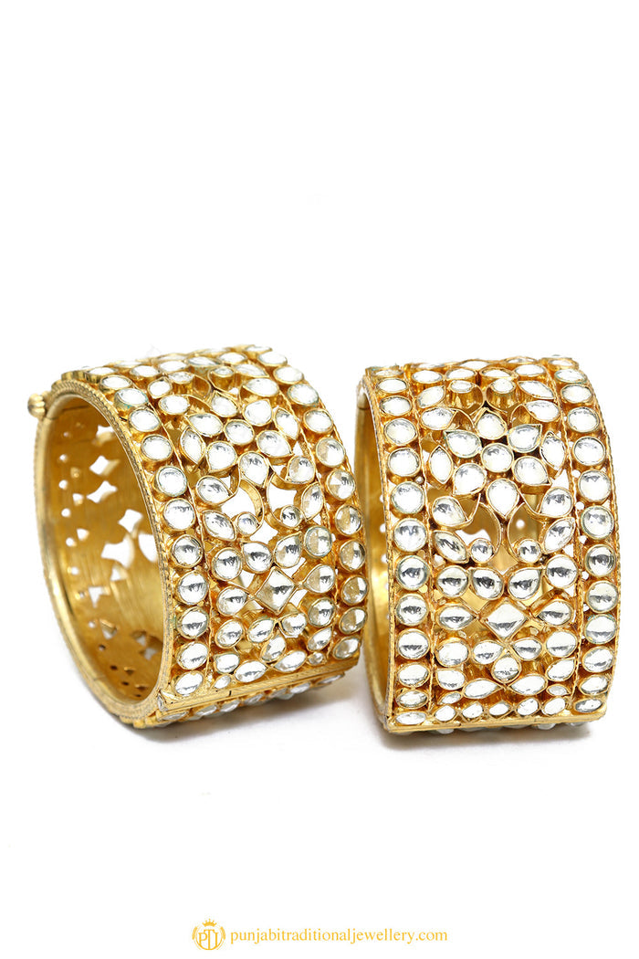 Gold Finished Bangles by PTJ