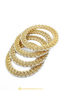 Gold Finished Bangles by PTJ
