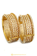 Gold Finished Bangles by PTJ