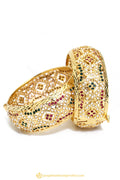 Gold Finished Bangles by PTJ