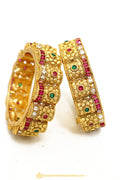 Gold Finished Bangles by PTJ