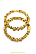 Gold Finished Bangles by PTJ