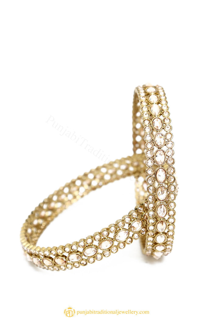 Gold Finished Bangles by PTJ