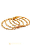 Gold Finished Bangles by PTJ