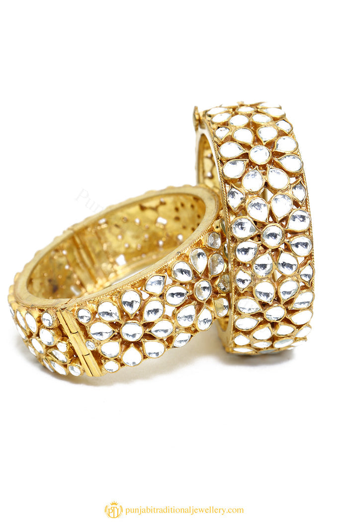 Gold Finished Bangles by PTJ