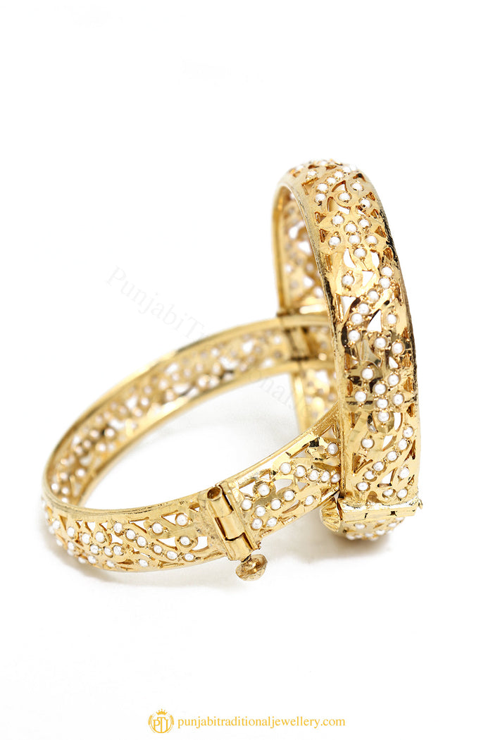 Gold Finished Bangles by PTJ