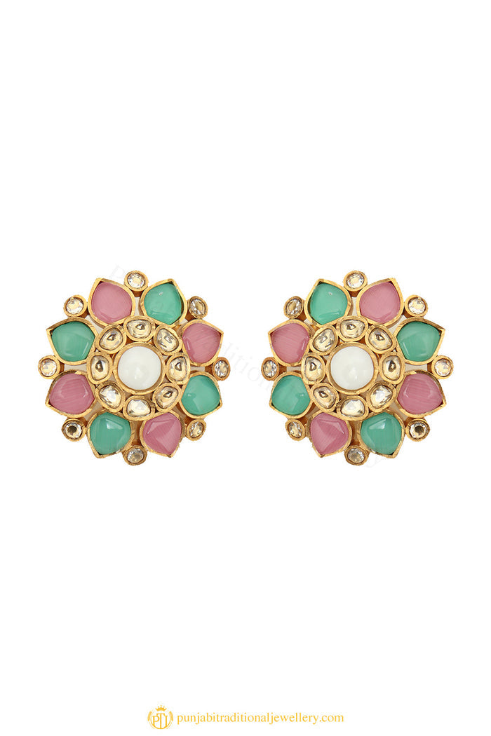 Gold Finished Earrings by PTJ