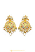 Gold Finished Earrings by PTJ