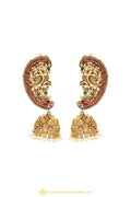 Gold Finished Earrings by PTJ