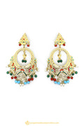 Gold Finished Earrings by PTJ