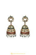 Gold Finished Earrings by PTJ
