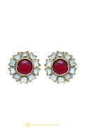Gold Finished Earrings by PTJ