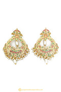 Gold Finished Earrings by PTJ
