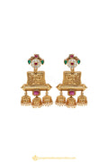 Gold Finished Earrings by PTJ