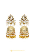 Gold Finished Earrings by PTJ