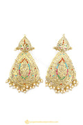 Gold Finished Earrings by PTJ