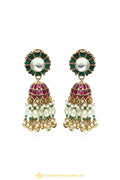 Gold Finished Earrings by PTJ