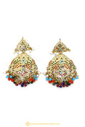 Gold Finished Earrings by PTJ