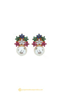 Gold Finished Earrings by PTJ