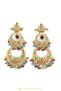 Gold Finished Earrings by PTJ