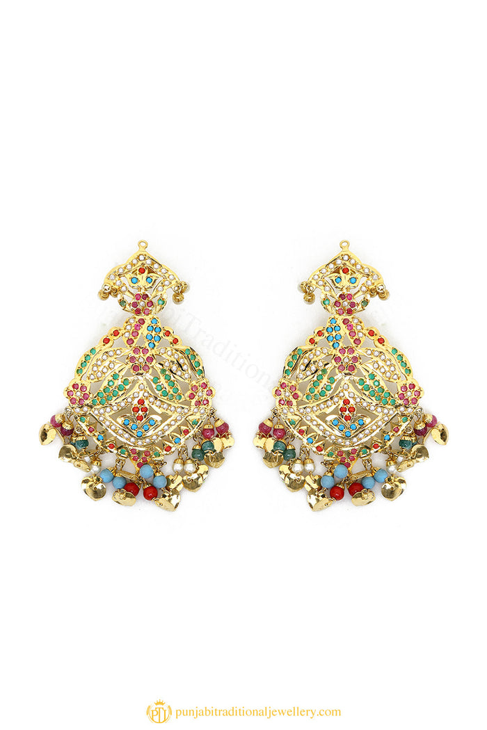 Gold Finished Earrings by PTJ