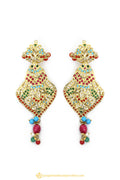 Gold Finished Earrings by PTJ