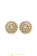 Gold Finished Earrings by PTJ
