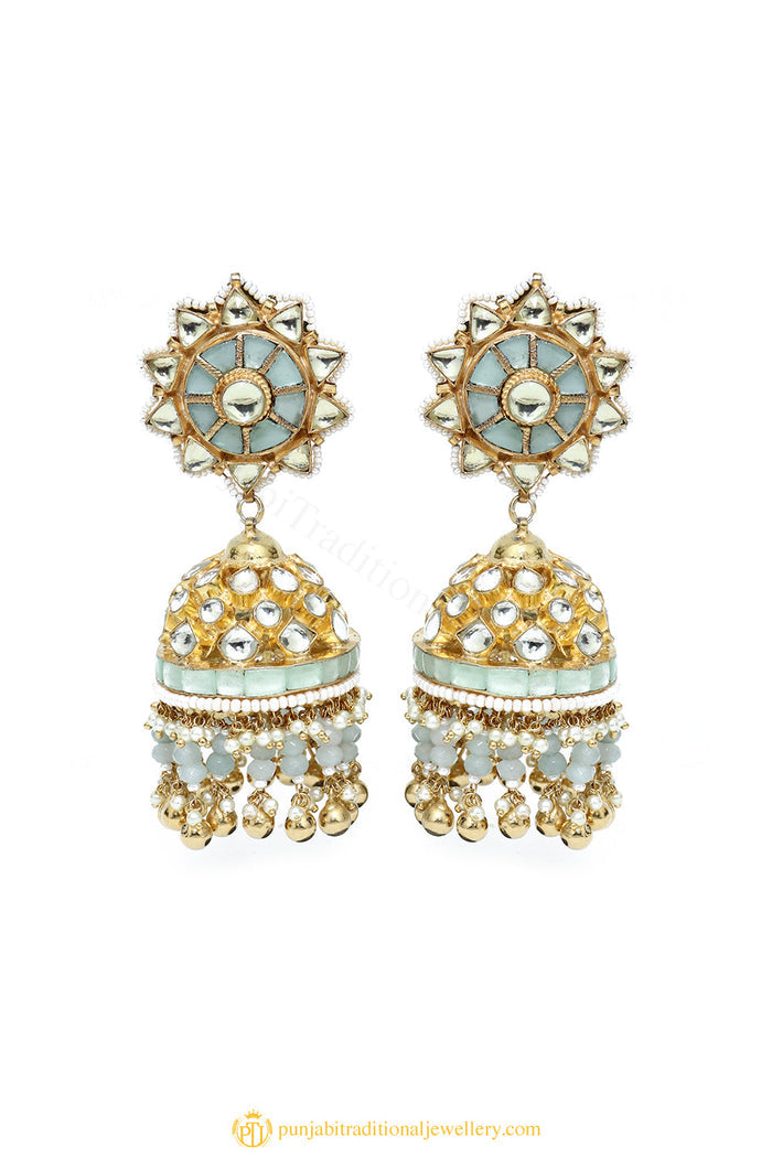 Gold Finished Earrings by PTJ