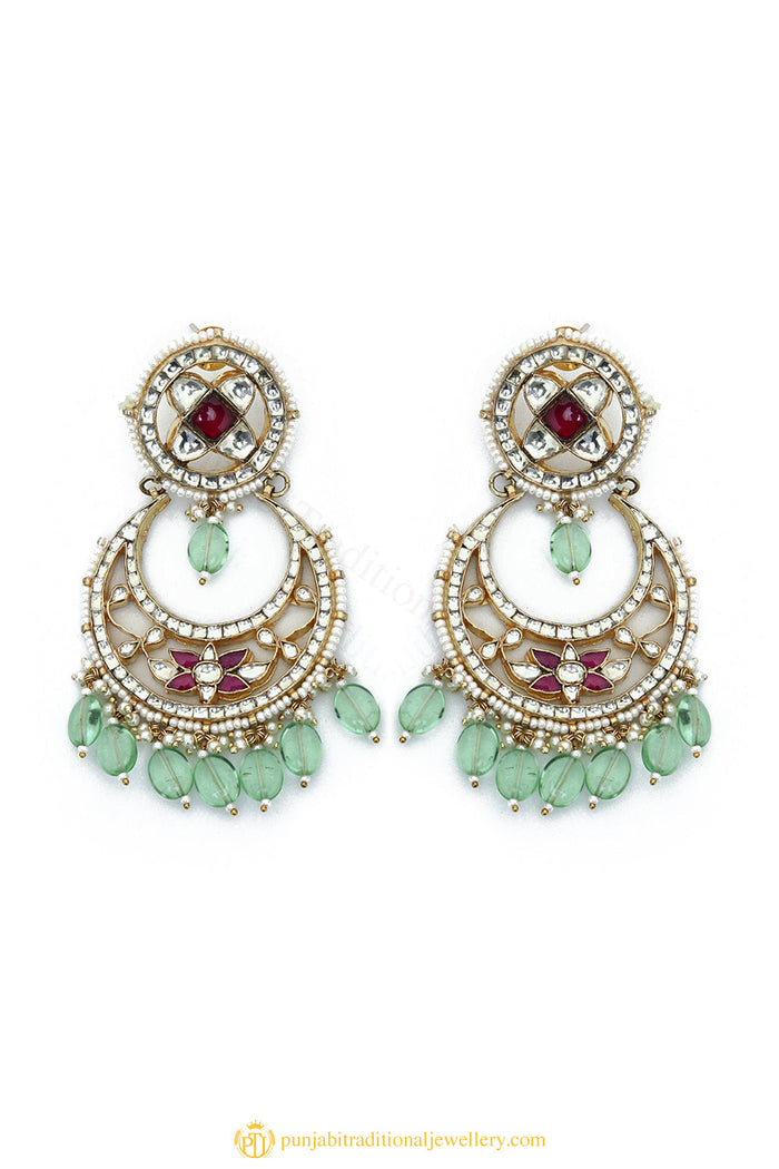 Gold Finished Earrings by PTJ
