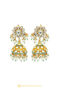 Gold Finished Earrings by PTJ