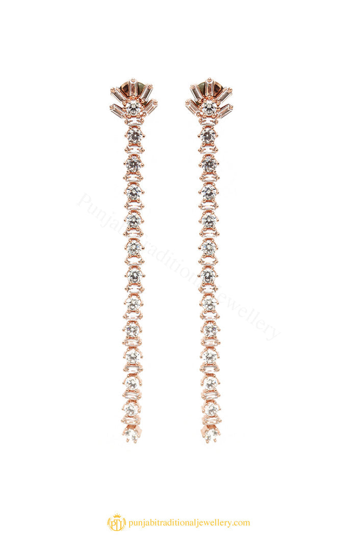 Gold Finished Earrings by PTJ
