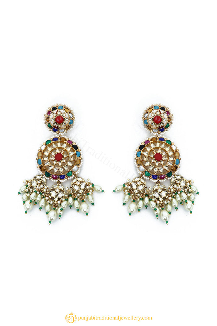 Gold Finished Earrings by PTJ