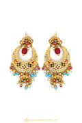 Gold Finished Earrings by PTJ