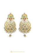 Gold Finished Earrings by PTJ