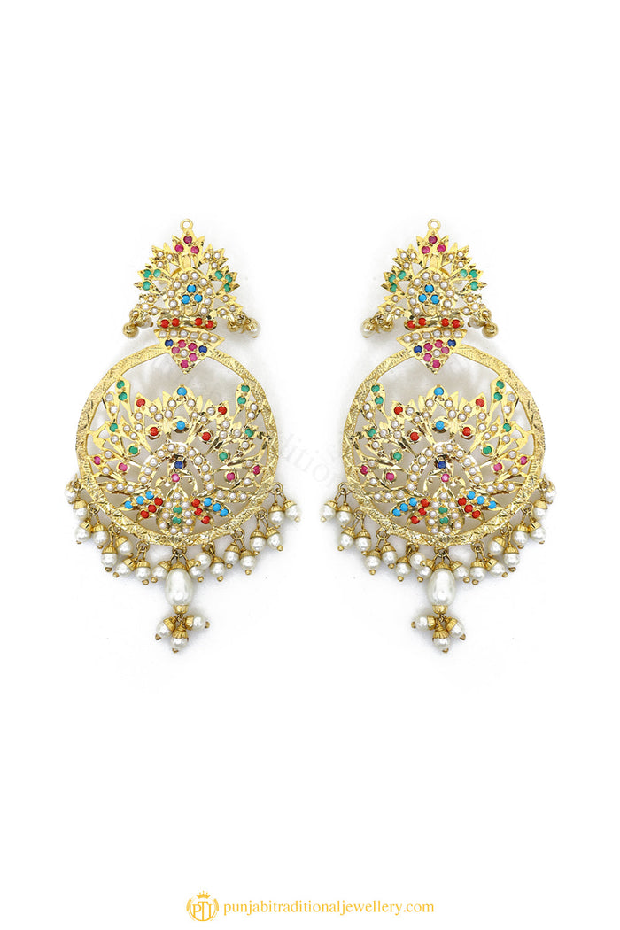 Gold Finished Earrings by PTJ
