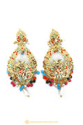 Gold Finished Earrings by PTJ