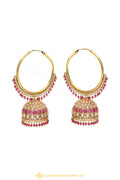 Gold Finished Earrings by PTJ