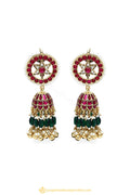 Gold Finished Earrings by PTJ