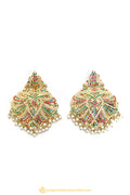 Gold Finished Earrings by PTJ