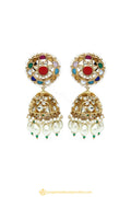 Gold Finished Earrings by PTJ