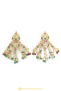 Gold Finished Earrings by PTJ