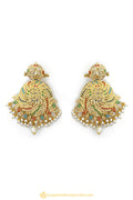 Gold Finished Earrings by PTJ