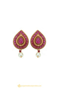 Gold Finished Earrings by PTJ