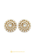 Gold Finished Earrings by PTJ