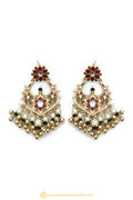 Gold Finished Earrings by PTJ