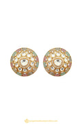Gold Finished Earrings by PTJ