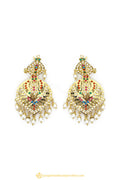Gold Finished Earrings by PTJ