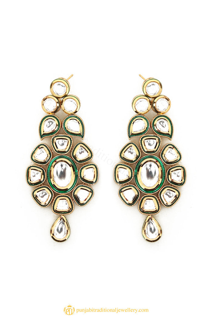 Gold Finished Earrings by PTJ